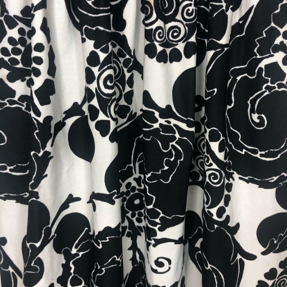 Vintage 60’s Union Label Black & White Long Sleeve Maxi Cottagecore Dress - Picture 3 of 10
